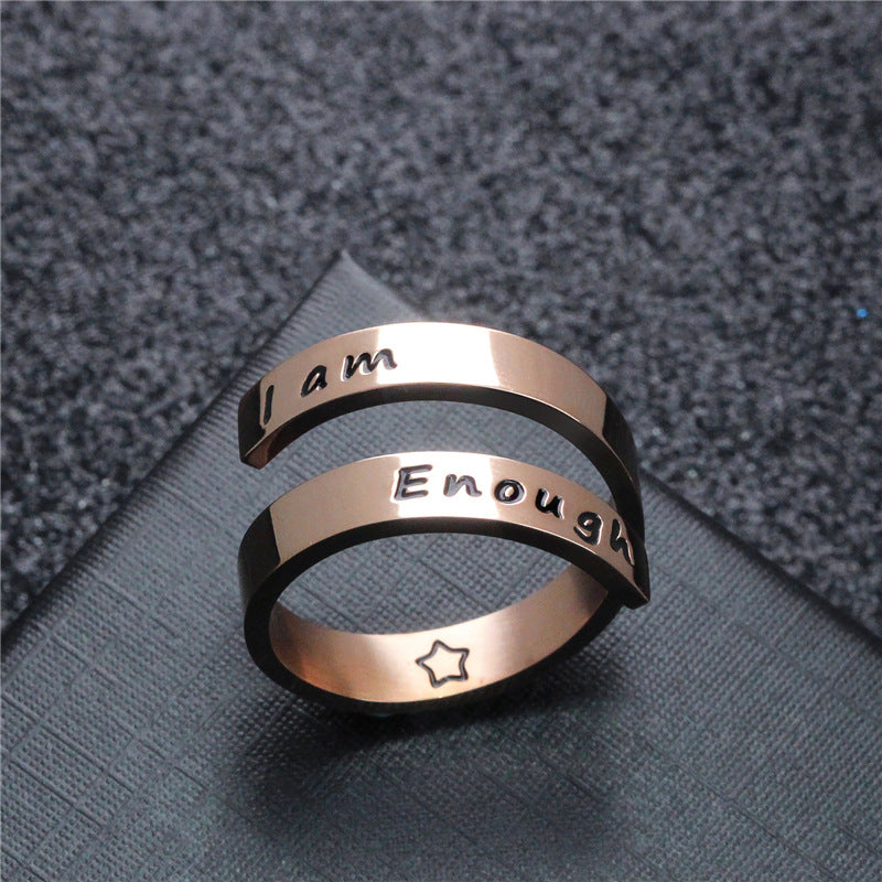 I am Enough Ring