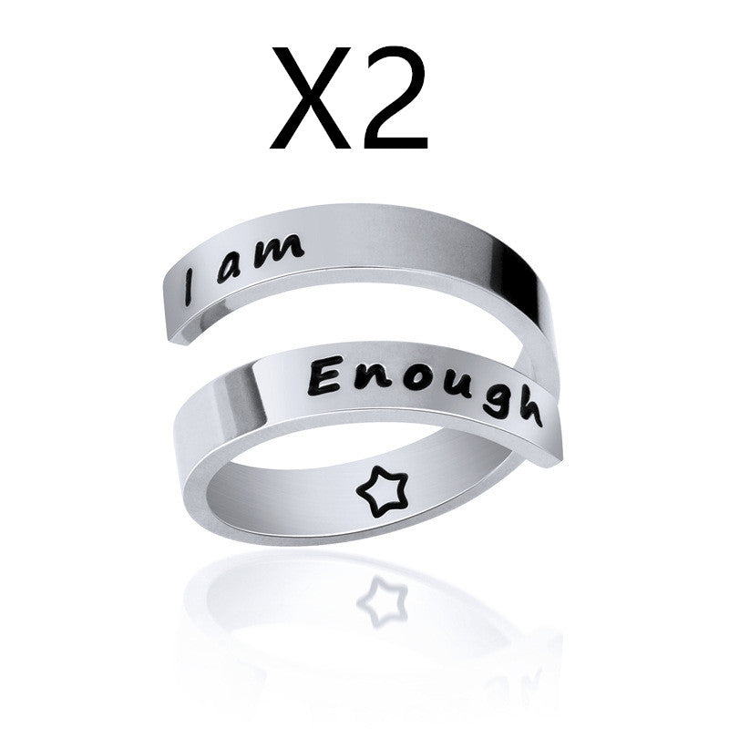 I am Enough Ring